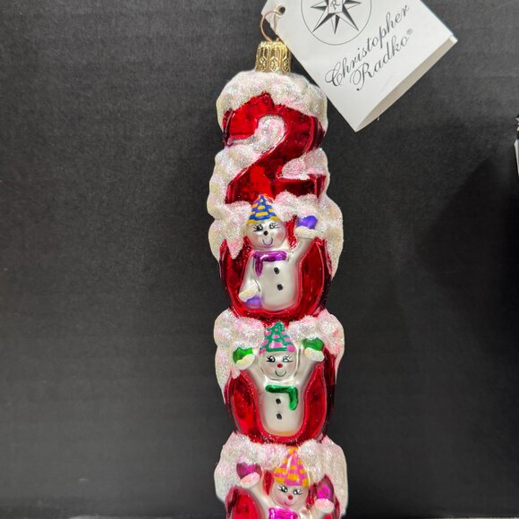 Christopher Radko Millennium Magic Snowmen 2000 Ornament 99-310-2 - Vintage - Picture 2 of 4